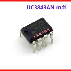 IC cắm logic nguồn phụ UC3843AN chân cắm xuyên lỗ chuẩn DIP8 d dính thiếc hàn xuất sắc, bộ vi mạch chuyển mạch d dải rộng nguồn đơn hiệu suất dẫn điện lớn ổn định, linh kiện sửa máy hàn tốt mới, linh kiện máy hàn.