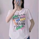 Áo thun nữ in chữ cotton thoáng, freesize trẻ trung, dễ phối quần jean, chân váy, short, phong cách basic hiện đại, phù hợp đi học, đi chơi, dạo phố, giá rẻ cạnh tranh