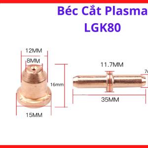 Béc Cắt Plasma Máy LGK80, Đầu Phun Plasma Dùng Cho Mỏ Plasma LGK80, Hỗ Trợ Cắt Thép Inox Và Nhôm Ổn Định Trong Xưởng Gia Công Cơ Khí Và Chế Tạo Kim Loại, kho linh kiện máy hàn.