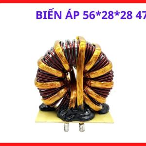 Biến áp 56x28x28, 47:5 cho thiết bị điện tử công suất, lõi từ tối ưu hóa từ thông, giảm nhiễu, hiệu suất làm việc ổn định, độ bền bỉ cao, thiết kế chuẩn xác, giải pháp cho kỹ thuật viên sửa chữa mạch nguồn xung công suất, linh kiện máy hàn.