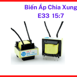 Linh kiện biến áp xung EI33 15:7, giải pháp truyền xung ổn định cho bo mạch inverter, thiết kế chuẩn chân, dễ dàng lắp đặt, độ chính xác vòng dây cao, phù hợp dự án điện tử chuyên sâu, tuổi thọ cao nhất, linh kiện máy hàn.
