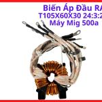 Biến Áp Máy Hàn Mig 500A T105x60x30 24:3:2:2, giải pháp tăng cường công suất, giúp mồi hồ quang nhạy, duy trì dòng điện ra ổn định, vật liệu chịu nhiệt, độ tin cậy cao, hàng chuẩn kỹ thuật cho thợ hàn, linh kiện máy hàn.