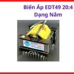 Biến áp xung EDT49, 20:4 linh kiện điện tử chuyên dụng cho nguồn switching, thiết kế lõi Ferrite bền bỉ, khả năng chịu tải tốt, vật liệu chịu nhiệt hiệu quả, thiết kế chuẩn chân cắm nằm, giải pháp cho kỹ thuật viên sửa chữa bo mạch nguồn.