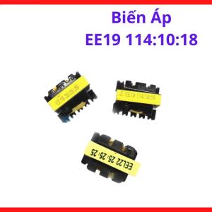 Biến Áp Xung EE19 114:10:18, linh kiện biến áp lõi từ Ferrite phục vụ sửa chữa mạch nguồn, độ ổn định điện áp cao, giảm thiểu tổn hao công suất, thiết kế bền chắc, sản phẩm thiết yếu cho kỹ thuật viên điện tử, hàng chuẩn mới, linh kiện máy hàn.
