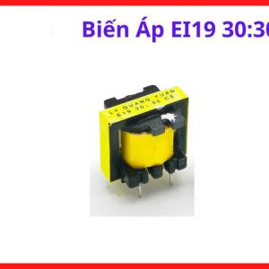 Linh kiện máy nguồn biến áp EI19 30:30, đồng nguyên chất, chịu nhiệt tốt, bền bỉ, dẫn điện hiệu quả, phụ kiện thay thế tiêu chuẩn, giúp bo mạch làm việc ổn định, tăng độ bền, lắp đặt dễ dàng, linh kiện máy hàn.