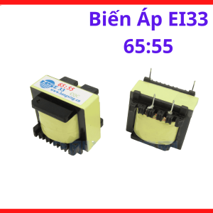 Biến áp xung EI33, 65:55 linh kiện điện tử thay thế cho bo mạch nguồn, lõi Ferrite tối ưu, hiệu suất truyền dẫn tín hiệu xung chính xác, độ bền bỉ cao, vật liệu chịu nhiệt, thiết kế nhỏ gọn, dễ dàng lắp đặt cho các mạch điện tử chuyên dụng hiện đại.