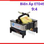 Biến áp xung ETD49,9:4 linh kiện điện tử máy hàn que, thiết kế nằm tối ưu không gian bo mạch, lõi ferrite chất lượng cao cho hiệu suất đóng ngắt chính xác, chịu tần số cao,