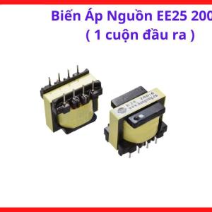 Biến áp nguồn EE25 200,6, linh kiện điện tử chuyên dụng, thiết kế lõi từ bền bỉ, khả năng chịu tải tốt, vật liệu chịu nhiệt hiệu quả, thiết kế chuẩn chân cắm, giải pháp cho kỹ thuật viên sửa chữa bo mạch nguồn xung, linh kiện máy hàn.