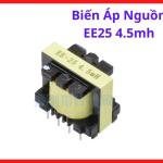 Biến áp nguồn xung EE25 4.5mH, linh kiện cho bộ nguồn điện tử, thiết kế lõi từ tối ưu từ thông, hiệu suất ổn định, vật liệu chịu nhiệt bền bỉ, thiết kế chuẩn xác, độ tin cậy cao, giải pháp sửa chữa hiệu quả cho các kỹ thuật viên.