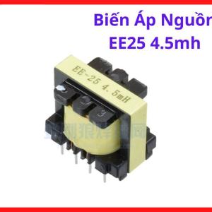 Biến áp nguồn xung EE25 4.5mH, linh kiện điện tử thay thế, lõi ferrite giảm thiểu nhiễu, hiệu suất truyền dẫn tốt, độ bền cao, vật liệu chịu nhiệt, thiết kế nhỏ gọn, giải pháp tin cậy cho công tác bảo trì, sửa chữa bo mạch nguồn, linh kiện máy hàn.