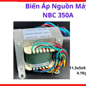Biến áp nguồn máy hàn NBC 350A, linh kiện máy hàn chuyên dụng, thiết kế lõi thép bền bỉ, khả năng chịu tải tốt, vật liệu chịu nhiệt hiệu quả, thiết kế chuẩn chân cắm, giải pháp cho kỹ thuật viên sửa chữa máy hàn công nghiệp, linh kiện máy hàn.