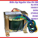 Biến áp đầu vào 0V 380V ra 0V 36V, 19V 0V 19V, 0V 9V, 27V 0V 27V, 0V 26V, linh kiện điện tử thay thế, lõi thép giảm thiểu nhiễu, hiệu suất truyền dẫn tín hiệu tốt, độ bền cao, vật liệu chịu nhiệt, thiết kế nhỏ gọn, linh kiện máy hàn.