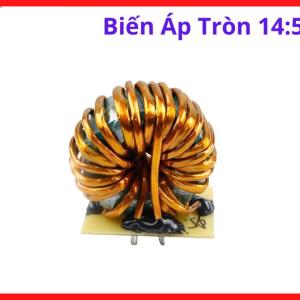Biến áp 14:5 dùng cho máy hàn TIG MIG Plasma, lõi thép silic cán lạnh, dây đồng nguyên chất, hỗ trợ ổn định dòng điện và đánh lửa cao áp, phù hợp cho xưởng cơ khí và DIY sửa chữa điện tử, linh kiện máy hàn.