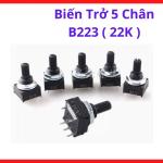 Biến trở B223 22K loại 5 chân chính hãng độ bền cơ học cao khả năng chịu tải nhiệt vượt trội cho mạch điều khiển âm lượng và thiết bị điện tử dân dụng, linh kiện điều chỉnh tín hiệu ổn định, thiết bị phần cứng