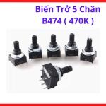 Biến trở B474 470K năm chân chất lượng cao dễ dàng lắp đặt và đấu nối trong mọi sơ đồ mạch điện phức tạp, linh kiện hỗ trợ hiệu chỉnh thông số kỹ thuật chuẩn xác, thiết bị điện tử dân dụng, sản phẩm chuyên dụng