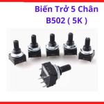 Biến Trở 5 Chân B502 5K chuyên dụng cho mạch điều khiển, linh kiện điện tử độ bền vượt trội, khả năng tinh chỉnh dòng điện mượt mà, thiết kế tiêu chuẩn phù hợp nhiều dòng bo mạch thông dụng hiện nay trên thị trường