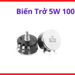 Linh kiện biến trở 5W 100R điều chỉnh tín hiệu analog công suất lớn chân cắm thông dụng dễ lắp đặt trên bo mạch thiết kế tối ưu hóa độ bền cơ học giải pháp hoàn hảo cho hệ thống điện tử công suất,