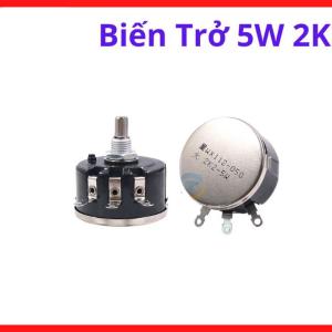 Biến trở 5W 2K2 cao cấp chuyên dùng cho mạch điều khiển công nghiệp và nguồn tuyến tính thiết kế tiếp điểm bền bỉ vận hành ổn định trong thời gian dài không lo lệch giá trị điện trở trong quá trình dùng