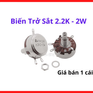 Biến trở sắt 3.3K 2W chất lượng cao dễ dàng lắp đặt và đấu nối trong mọi sơ đồ mạch điện phức tạp, linh kiện hỗ trợ hiệu chỉnh thông số kỹ thuật chuẩn xác, thiết bị điện tử dân dụng, linh kiện máy hàn.