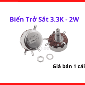 Điện trở tinh chỉnh 3.3K 2W hiệu suất hoạt động ổn định trong dải nhiệt độ rộng, linh kiện thay thế hàng đầu cho các dòng mạch nguồn và thiết bị điện tử công suất, thiết bị chuyên dụng, linh kiện máy hàn.