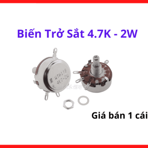 Biến trở điều chỉnh 4.7K 2W cấu tạo tối ưu hóa khả năng tản nhiệt hạn chế tối đa hiện tượng trôi trị số trong mạch điện, linh kiện chuyên ngành cơ điện tử và tự động hóa, thiết bị công nghiệp,linh kiện máy hàn.