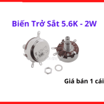 Biến trở sắt 5.6K 2W chính hãng độ bền cơ học cao khả năng chịu lực vượt trội cho mạch điện tử công nghiệp và dân dụng, linh kiện điều chỉnh tín hiệu chính xác, thiết bị phần cứng điện tử tối ưu