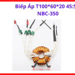 Biếp Áp T100*60*20 45:5:5 NBC-350 cho máy hàn NBC-350, linh kiện hạ áp công suất lớn, hiệu suất dẫn từ tối ưu, ổn định hồ quang Mig, độ bền công nghiệp, hàng mới chất lượng, lựa chọn số 1 cho thợ kỹ thuật sửa máy hàn