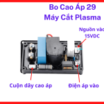 Bo cao áp 29 máy cắt plasma phụ kiện thay thế thiết yếu mang lại hiệu năng mồi lửa mạnh mẽ ổn định cấu trúc bo mạch chắc chắn chống rung lắc tốt khi máy vận hành cường độ cao trong các công trình xây dựng, bo cao áp 29 máy cắt plasma.