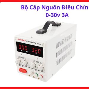 Bộ Cấp Nguồn Điều Chỉnh 0-30V 3A, Nguồn DC Thí Nghiệm Có Chỉnh Áp Và Chỉnh Dòng, Dùng Sửa Chữa Máy Hàn Inverter, Test Bo Mạch Điện Tử, Sửa Điện Thoại, Nguồn Lab Bench Power Supply Cho Kỹ Thuật Điện Tử