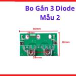 Bộ gắn 3 diode mẫu 2 cho máy hàn inverter, linh kiện nguồn xung, phụ kiện điện tử công suất dành cho thợ sửa chữa