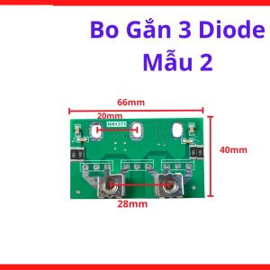 Bo Gắn 3 Diode Mẫu 2, diode chỉnh lưu nguồn máy hàn, linh kiện bảo trì bo mạch inverter, phụ kiện sửa chữa điện tử, linh kiện máy hàn.