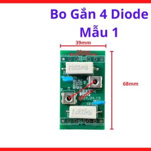 Bo Gắn 4 Diode Mẫu 1, diode chỉnh lưu nguồn máy hàn, linh kiện bảo trì bo mạch inverter, phụ kiện sửa chữa điện tử, linh kiện máy hàn.