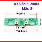 Bo Gắn 4 Diode Mẫu 5, Đế Nhôm Gắn Diode Máy Hàn, Hỗ Trợ Tản Nhiệt Và Cố Định Linh Kiện Chỉnh Lưu Trong Bộ Nguồn Công Suất