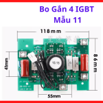 Bo Gắn 4 IGBT Mẫu 11, bo lắp IGBT máy hàn inverter giúp bố trí sò công suất gọn hơn và hỗ trợ tản nhiệt ổn định, linh kiện sửa máy hàn điện tử phổ biến hiện nay