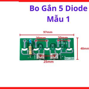Bo Gắn 5 Diode Mẫu 1, diode chỉnh lưu nguồn máy hàn, linh kiện bảo trì bo mạch inverter, phụ kiện sửa chữa điện tử, linh kiện máy hàn.