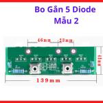 Bo Gắn 5 Diode Mẫu 2, Giá Đỡ Diode Chỉnh Lưu Công Suất, Linh Kiện Máy Hàn Inverter, Hỗ Trợ Cố Định Diode Và Bố Trí Mạch Chỉnh Lưu Dòng Cao