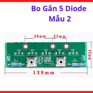 Bo Gắn 5 Diode Mẫu 2, Giá Đỡ Diode Chỉnh Lưu Công Suất, Linh Kiện Máy Hàn Inverter, Hỗ Trợ Cố Định Diode Và Bố Trí Mạch Chỉnh Lưu Dòng Cao