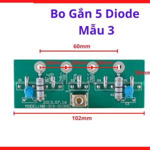Bo Gắn 5 Diode Mẫu 3, Đế Gắn Diode Công Suất Máy Hàn Inverter, Bo Mạch Nhôm Tản Nhiệt, Phụ Kiện Sửa Chữa Máy Hàn Điện Tử, Máy Cắt Plasma Và Bộ Nguồn Công Suất Cao