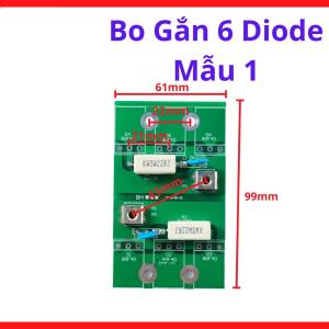 Bo diode công suất máy hàn 6 diode mẫu 1, linh kiện thay thế nguồn, phụ kiện sửa chữa thiết bị công nghiệp, linh kiện máy hàn.