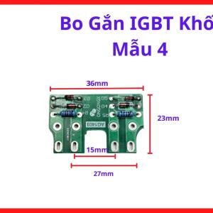Bo Gắn IGBT Khối Mẫu 4, bo công suất inverter máy hàn hỗ trợ thay thế sò công suất bị cháy hoặc xuống cấp, linh kiện sửa máy hàn điện tử tải lớn, kho linh kinh máy hàn.