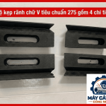 Bộ kẹp rãnh chữ V tiêu chuẩn 275 gồm 4 chi tiết, khoảng cách tâm 17mm, dụng cụ gá kẹp cơ khí hỗ trợ định vị chi tiết trong quá trình lắp ráp, gia công và bảo trì thiết bị công nghiệp