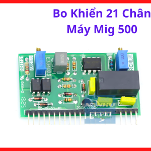 Board điều khiển 21 pin MIG 500 linh kiện máy hàn MIG CO2, bộ xử lý tín hiệu trung tâm kiểm soát tốc độ dây hàn, điện áp, khí bảo vệ, tối ưu hiệu suất hàn cho xưởng cơ khí và dây chuyền sản xuất công nghiệp, kho linh kiện máy hàn.