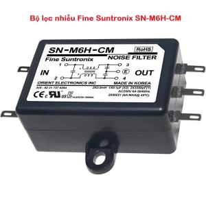 Bộ lọc nhiễu cao cấp Fine Suntronix SN-M6H-CM 1P 6A 250V, thiết bị triệt xung nhiễu điện từ tần số cao, lọc nguồn sạch cho máy móc thiết bị số, linh kiện lắp tủ điện công nghiệp phíp cách điện an toàn