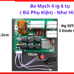 Bo Mạch 4 IG 6 Tụ Đủ Phụ Kiện, Board Máy Hàn Inverter TIG MIG ARC, Main Công Suất 4 IGBT Kèm Tụ Điện, Linh Kiện Máy Hàn Công Suất Lớn, Bo Hàn Dùng Cho Sửa Chữa Máy Hàn, kho linh kiện máy hàn.