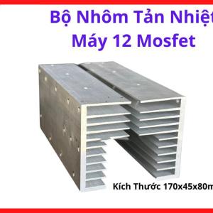 Bộ Nhôm Tản Nhiệt Máy 12 Mosfet, Bộ Tản Nhiệt Nhôm Máy Hàn Inverter Dùng Gắn 12 Mosfet Công Suất, Phụ Kiện Máy Hàn Điện Tử, Hỗ Trợ Làm Mát Linh Kiện Công Suất, Dùng Cho Sửa Chữa Máy Hàn Mosfet Và Thay Thế Bộ Tản Nhiệt