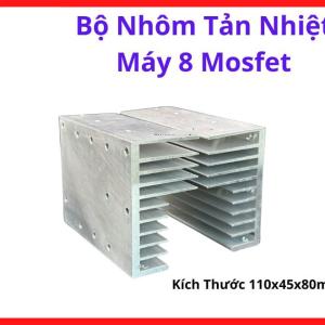 Bộ Nhôm Tản Nhiệt Máy 8 Mosfet, Bộ Tản Nhiệt Nhôm Máy Hàn Inverter Dùng Gắn 8 Mosfet Công Suất, Phụ Kiện Máy Hàn Điện Tử, Hỗ Trợ Làm Mát Linh Kiện Công Suất, Dùng Cho Sửa Chữa Máy Hàn Mosfet Và Thay Thế Hệ Thống Tản Nhiệt