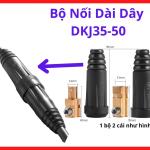 Bộ giắc nối dài dây hàn DKJ35-50 chính hãng chịu tải, đầu nối cáp điện máy hàn công nghiệp, thiết kế vỏ cao su đàn hồi chịu va đập tốt, phụ kiện thay thế phổ biến cho hệ thống cơ điện tử, đảm bảo kết nối mạch điện an toàn tuyệt đối cho người lao động