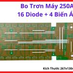 Bo trơn máy 250A 16 diode linh kiện mạch nguồn tự động hóa công nghiệp tối ưu hóa quá trình truyền tải năng lượng giúp động cơ hoạt động mượt mà không bị gián đoạn công việc