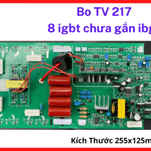 Board Bo TV 217 Gắn 8 IGBT Chưa Gắn Linh Kiện Công Suất, Bo Máy Hàn Inverter Công Nghệ PWM, Hỗ Trợ Kỹ Thuật Viên Lựa Chọn Module Công Suất Theo Yêu Cầu Sử Dụng, kho linh kiện máy hàn.