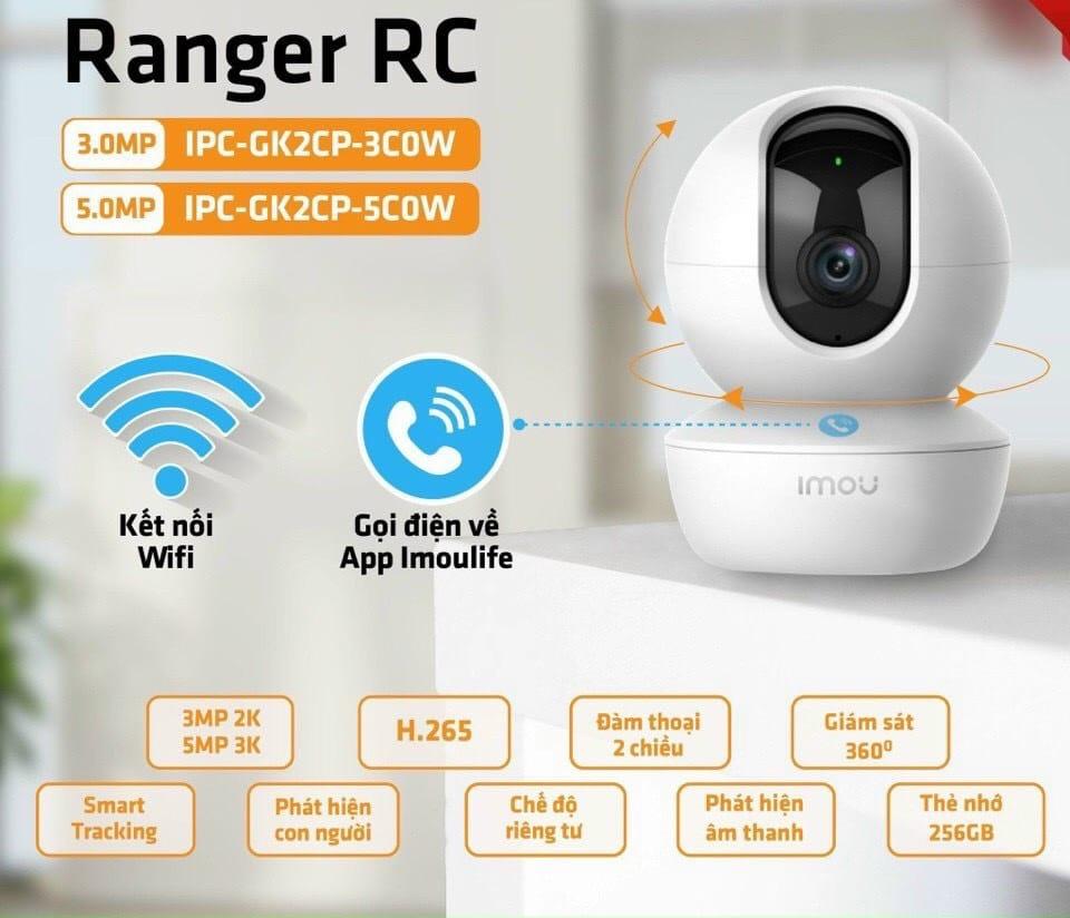 Camera IP Imou Wifi 3.0MP 2K Full Color, Theo Dõi Chuyển Động, Còi Báo Động, Hỗ Trợ Thẻ Nhớ 256GB, Đàm Thoại 2 Chiều, Tích Hợp Ứng Dụng Imou Life